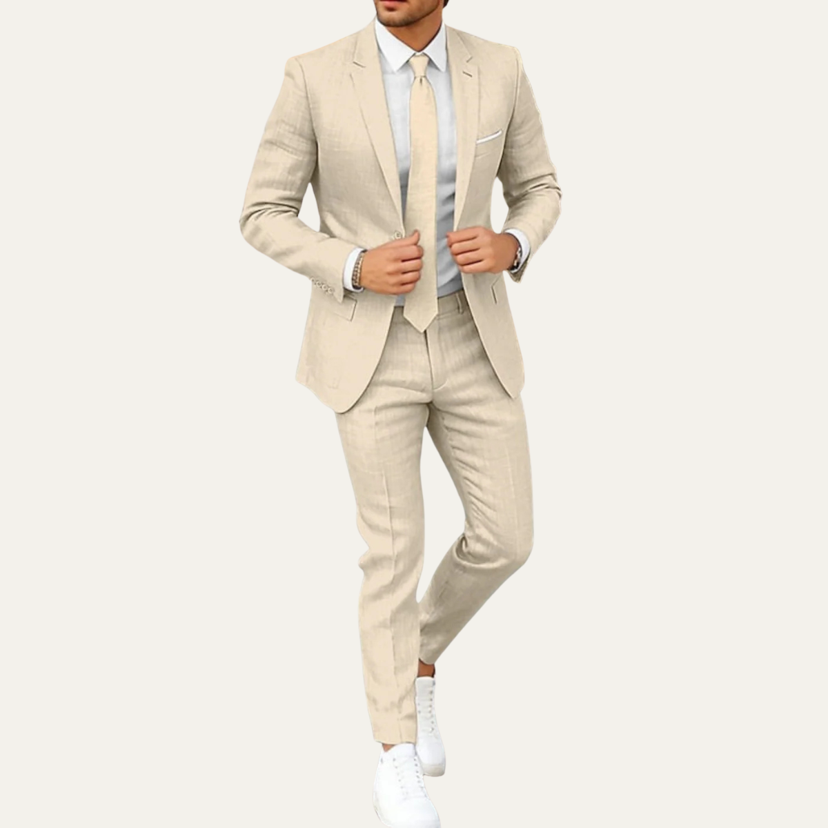 Cole | Lightweight Two Piece Formal Wedding and Business Suit Set