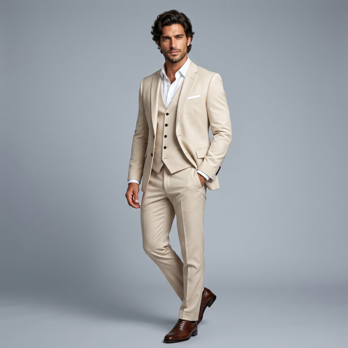 Orion | Men's Three-Piece Blazer, Waistcoat and Trousers Suit