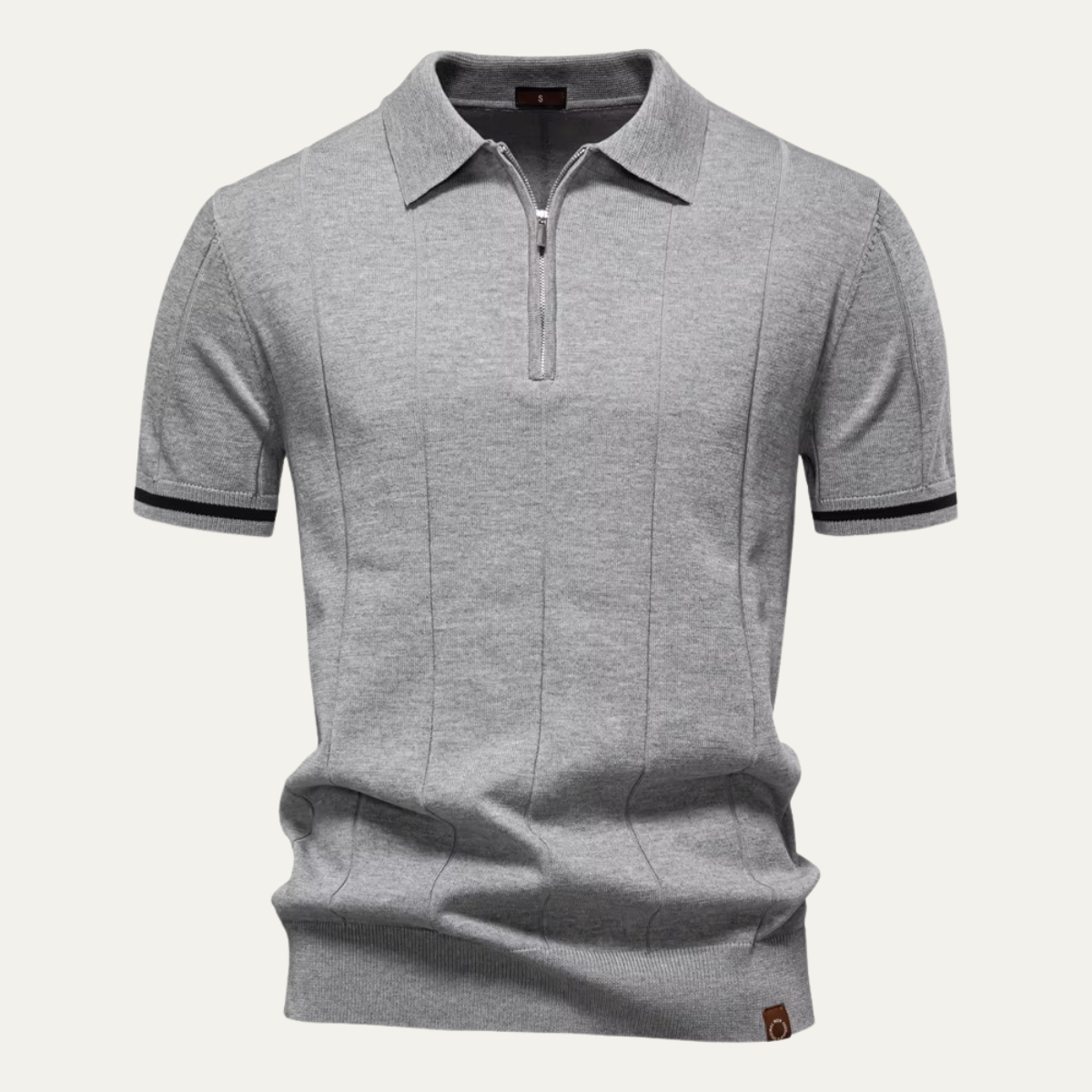 Ivan | Knit Zip Collar Polo Shirt