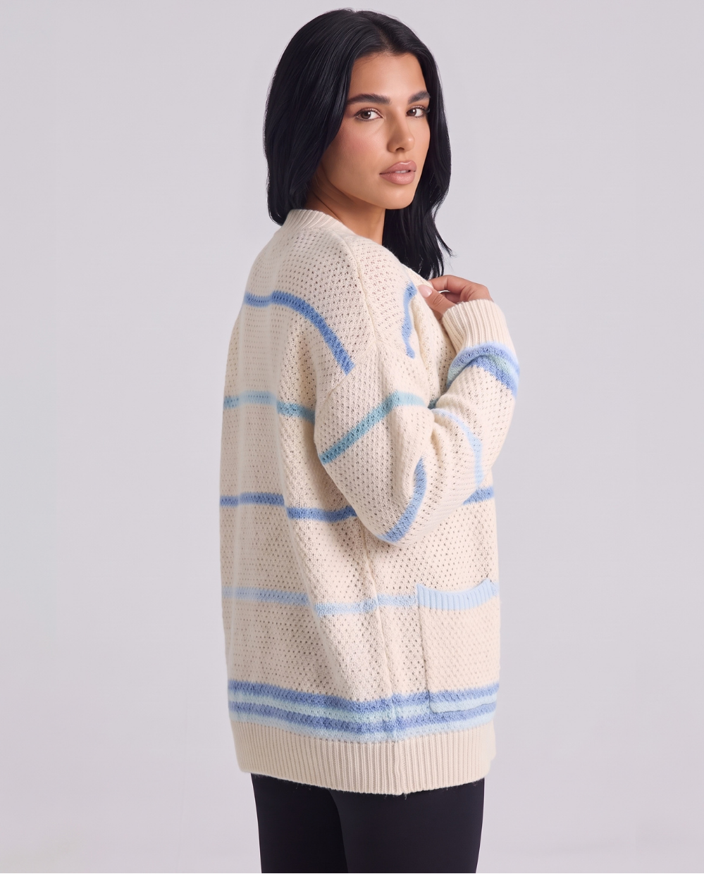 Hedwig | Women's Oversized Striped Cardigan