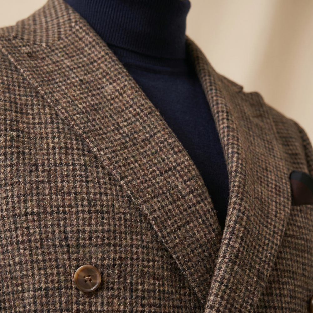 Falconer suit tailoring detail