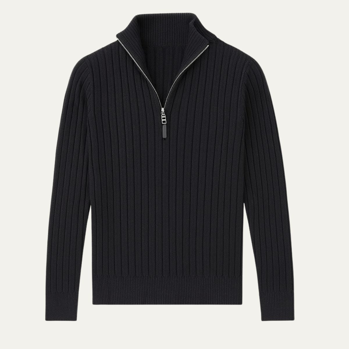 Ephraim quarter zip jumper Black
