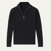 Ephraim quarter zip jumper Black