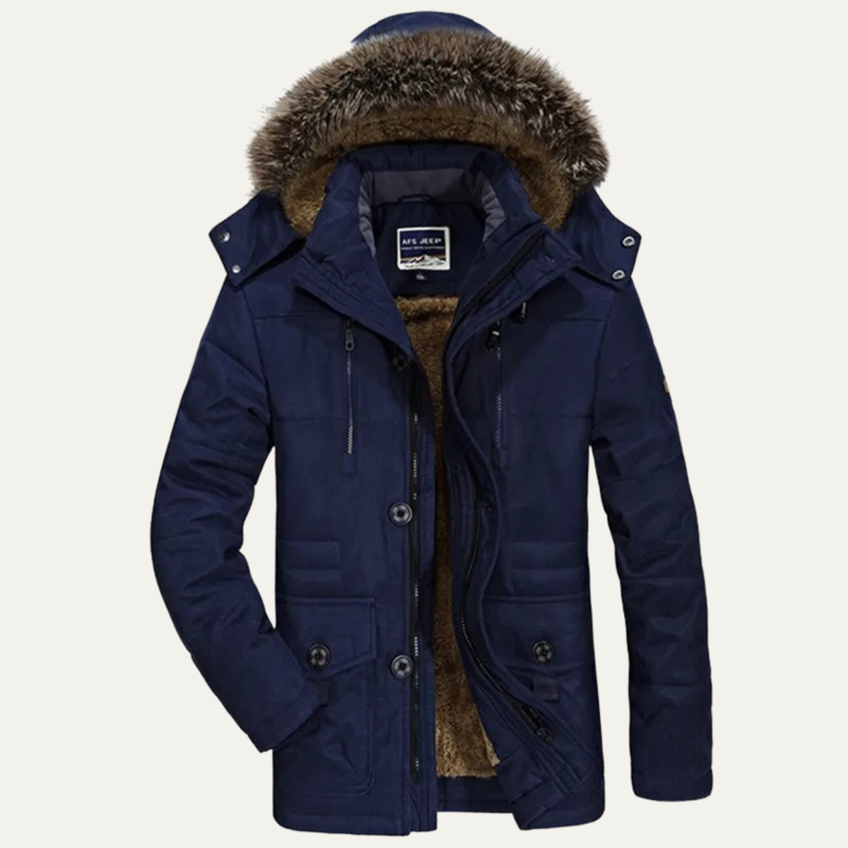 Deverell puffer jacket in Blue