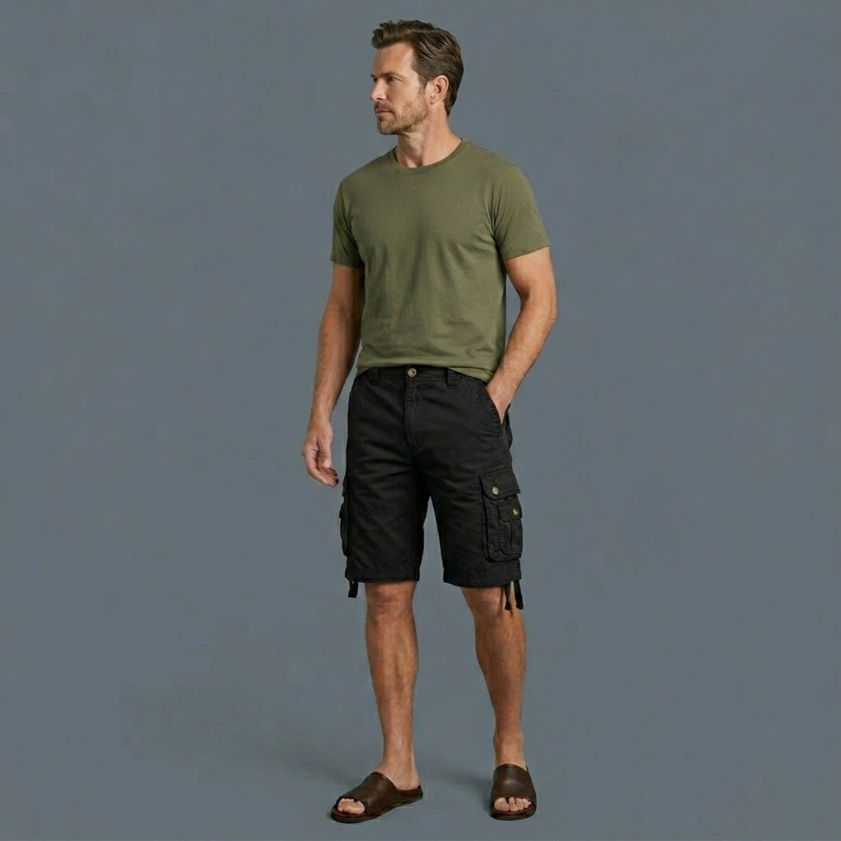 Jake cargo shorts Black
