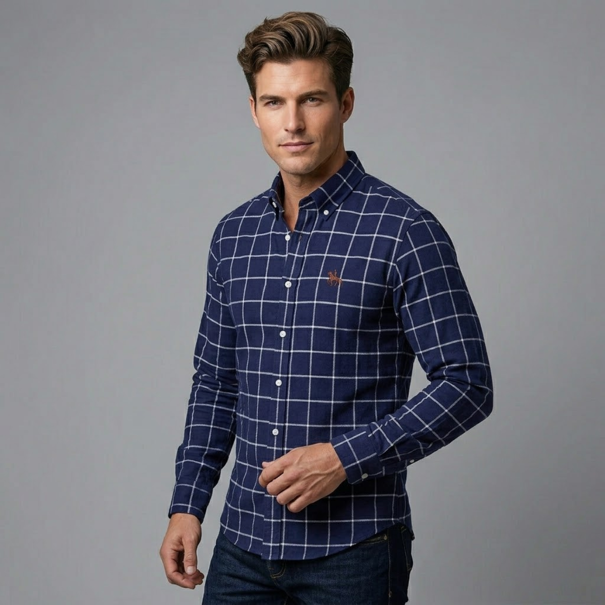 Jesse Shirt Navy Blue