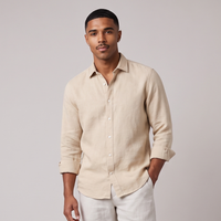 Declan | Solid Colour Linen Button Up Shirt