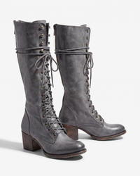 Cressida | Lace-Up Leather Combat Boots
