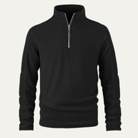 Mitchell | Half Zip Fleece Lined Knit Jumper