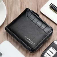 Edmund | Genuine Leather RFID Zip Wallet with Coin Pocket for Men