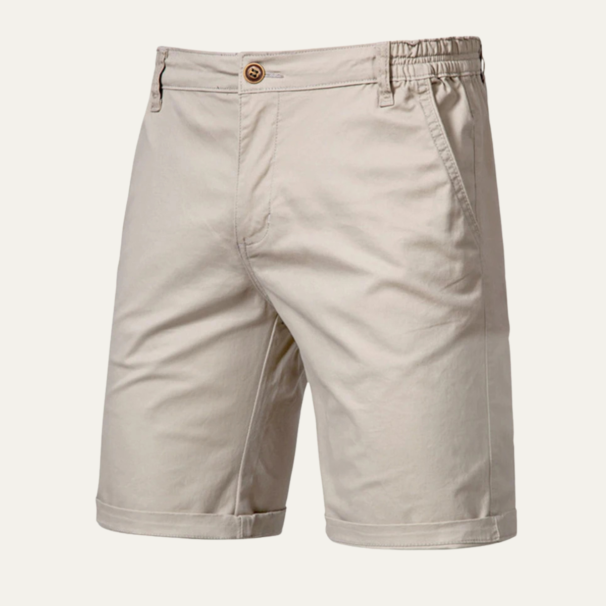 Garrett | Men's Solid Colour Cotton Casual Chino Shorts