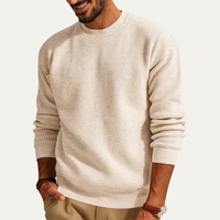 Mateo | Loose Fit Waffle Texture Knit Jumper for Men