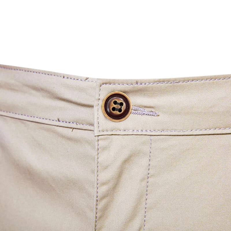 Garrett | Men's Solid Colour Cotton Casual Chino Shorts