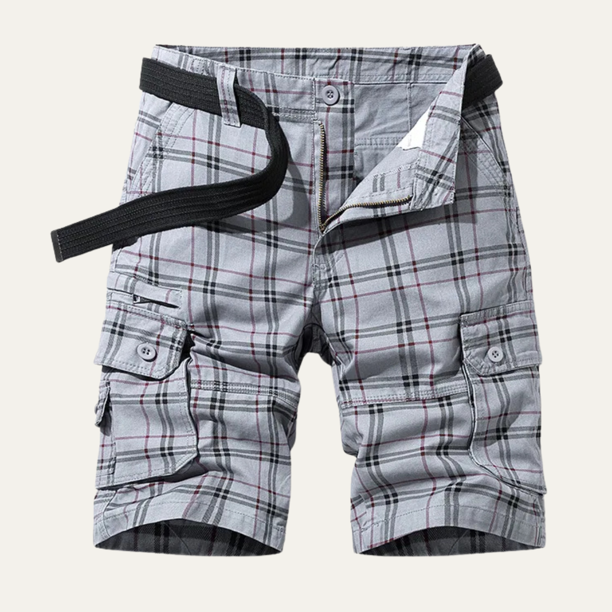 Glenn Plaid Cargo Shorts
