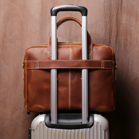 Edgar | Vintage Genuine Leather Laptop Briefcase for Men