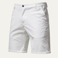 Garrett | Men's Solid Colour Cotton Casual Chino Shorts