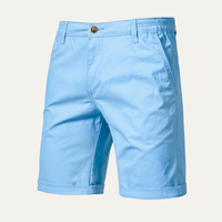 Garrett | Men's Solid Colour Cotton Casual Chino Shorts