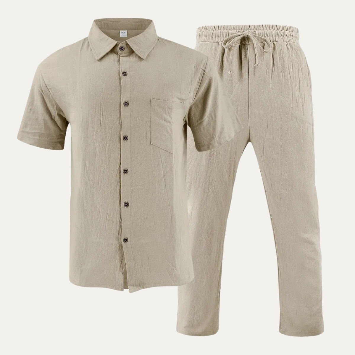 Porter linen summer shirt and trousers set
