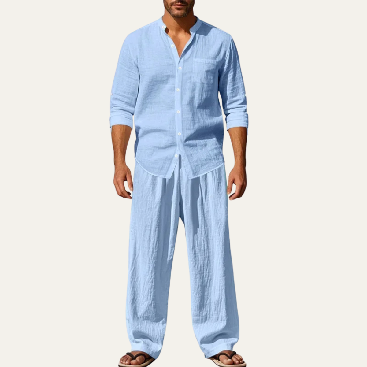 Reeve loungewear set in Sky Blue