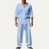 Reeve loungewear set in Sky Blue
