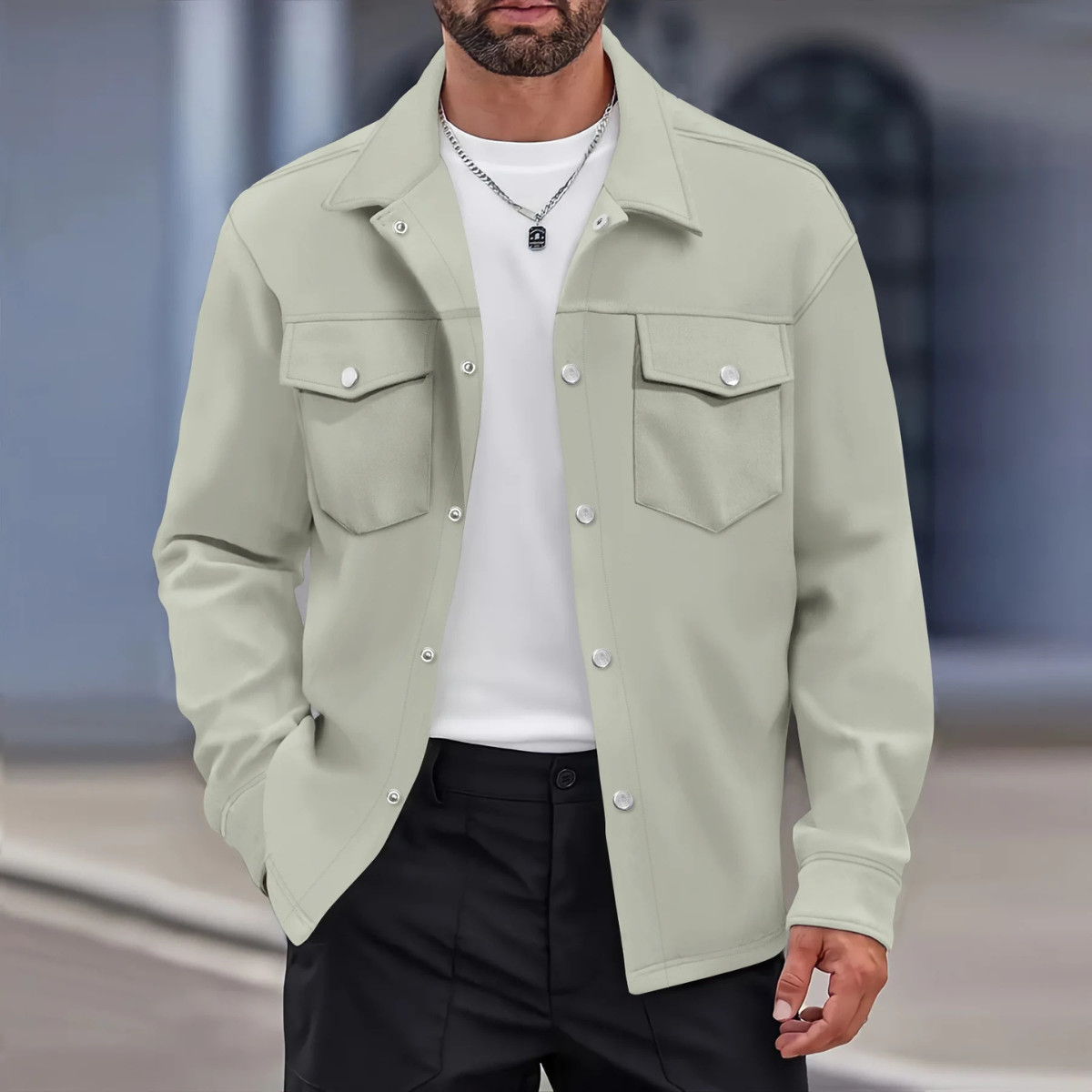 Knox | Button Up Casual Overshirt Jacket