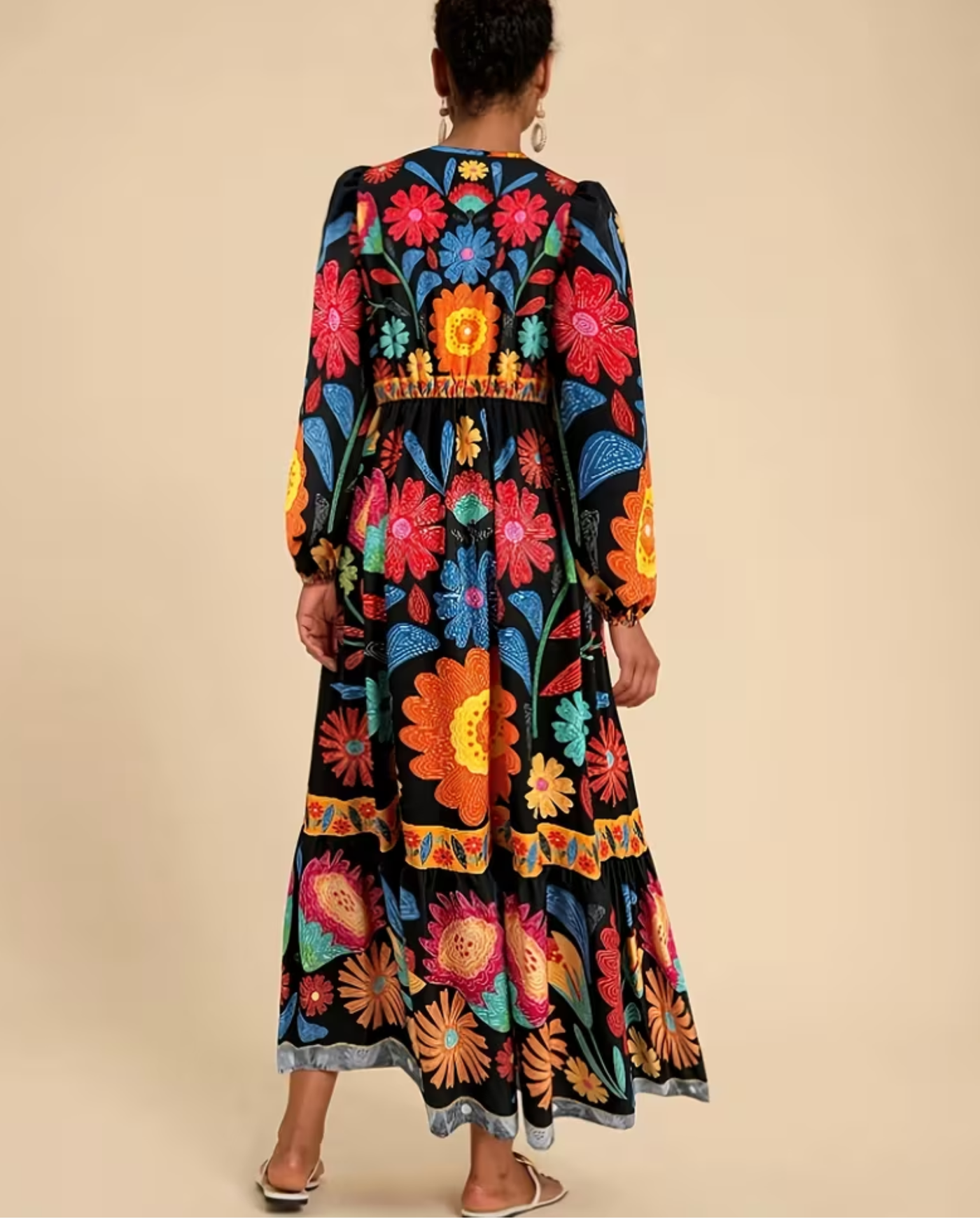 Tamsin floral maxi dress additional detail