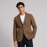 Ludovic | Single Breasted Wool Herringbone Tweed Blazer