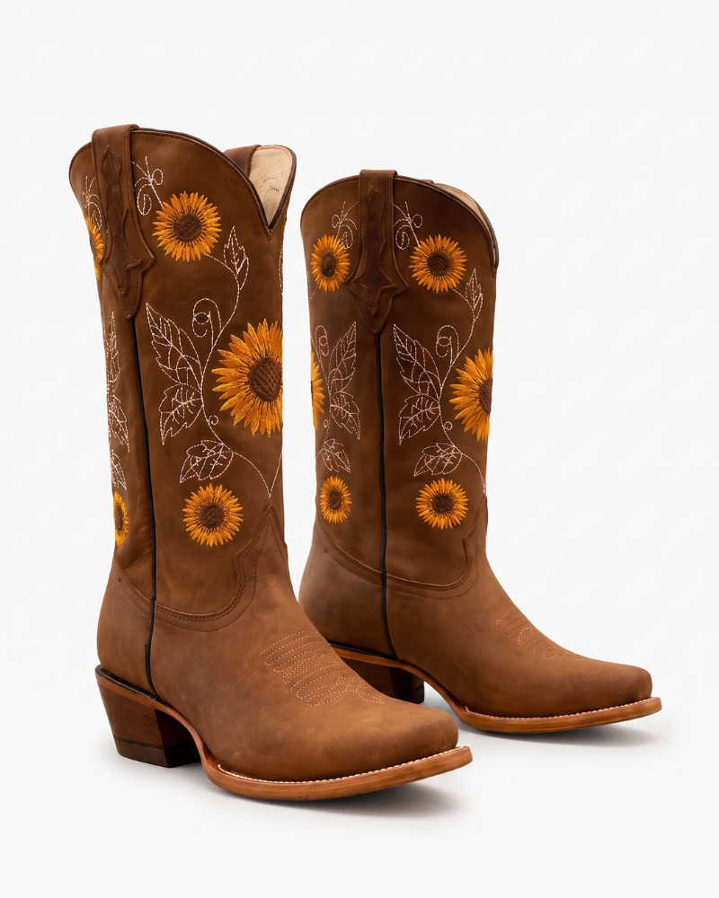 Marigold | Embroidered Cowboy Boots