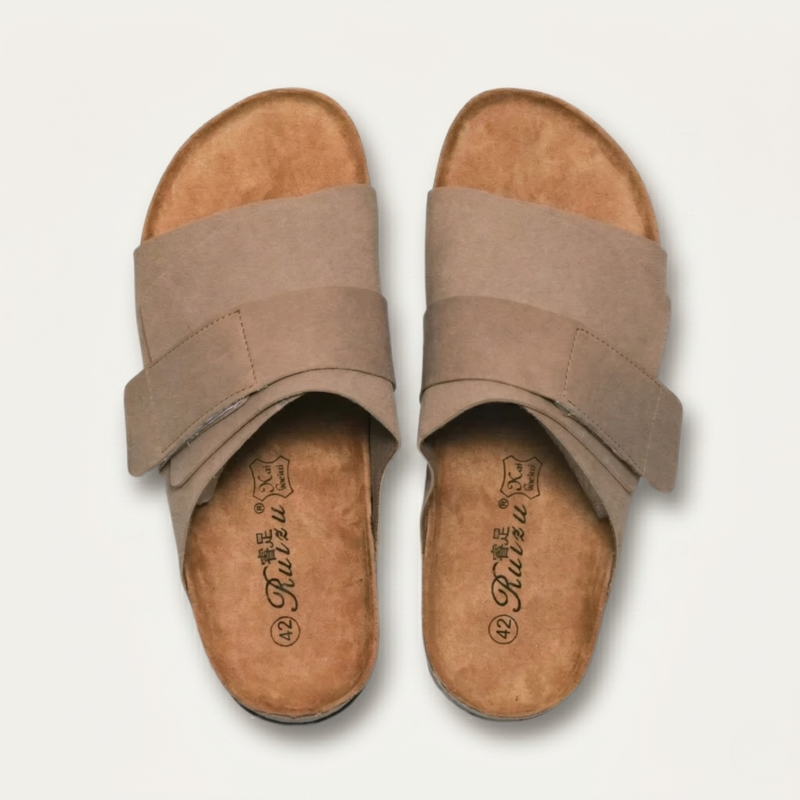 Ira | Cork Footbed Slide Sandals