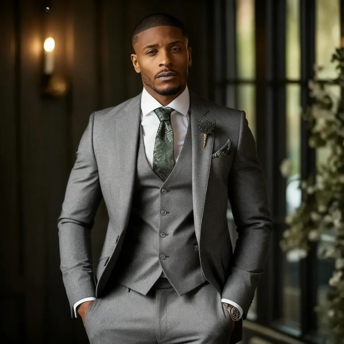 Osborne | Men's Elegant Three-Piece Jacket, Gilet and Trousers Suit