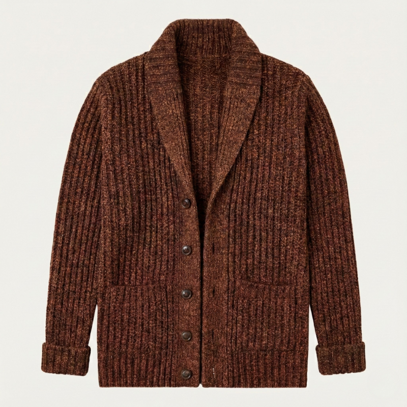 Mark | Chunky Knit Shawl Collar Cardigan