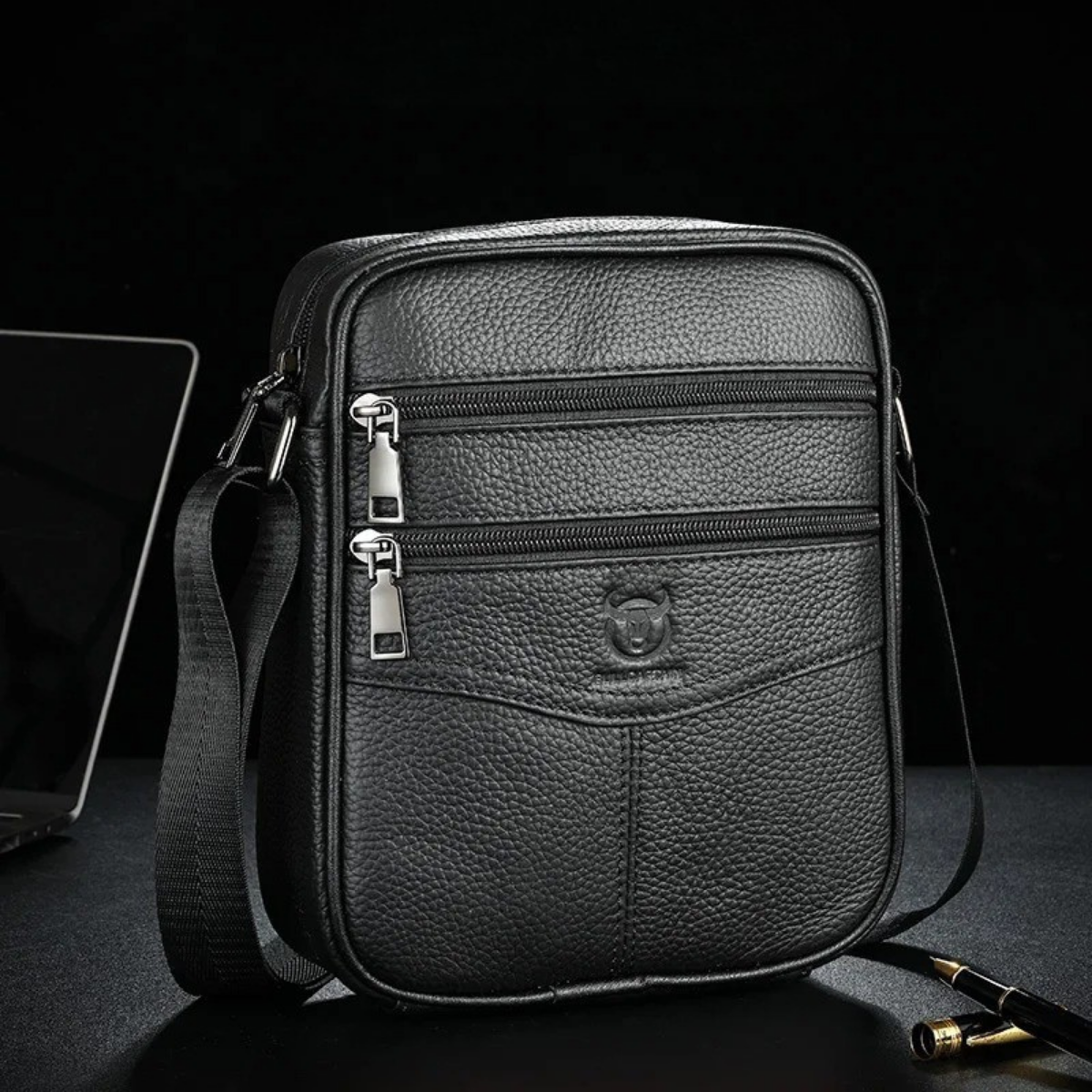 Easton | Casual Genuine Leather Crossbody Bag for Men