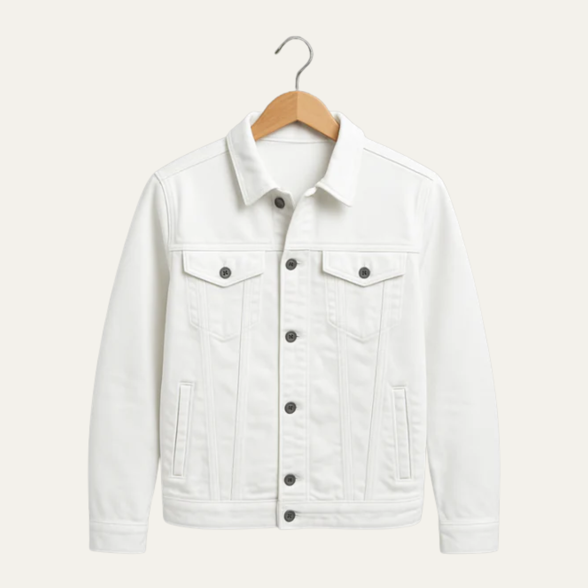 Chad Denim Jacket White