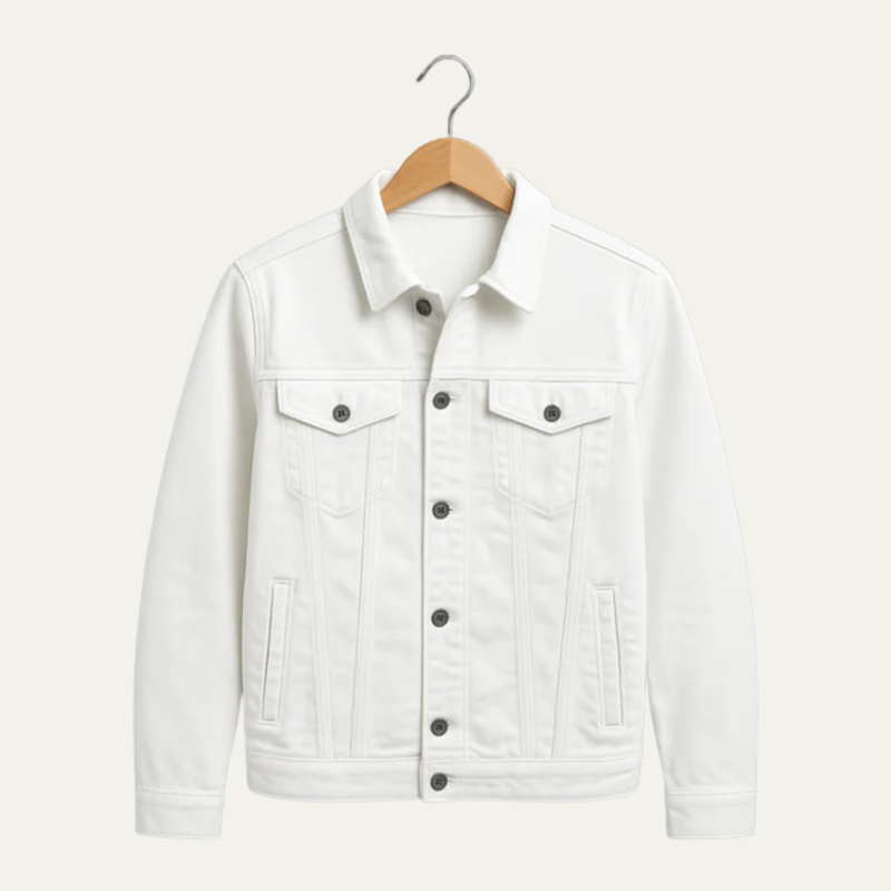 Chad Denim Jacket White