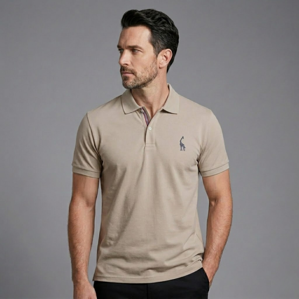 Kai | Cotton Tailored Short Sleeve Polo Shirt