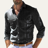 Benson | Men's Casual Smart Fit Striped Linen Shirt