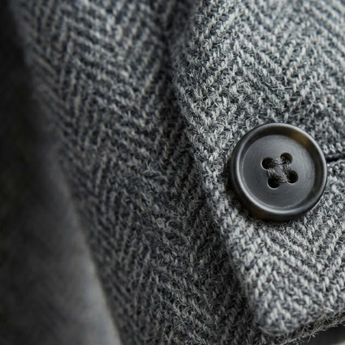 Maddox | Single Breasted Herringbone Wool Tweed Blazer