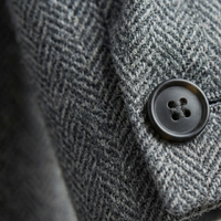 Maddox | Single Breasted Herringbone Wool Tweed Blazer
