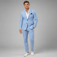 Silas | Casual Linen Blend Two Piece Suit