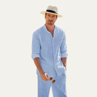 Otto | Men's Summer Shirt and Trousers Two-Piece Set