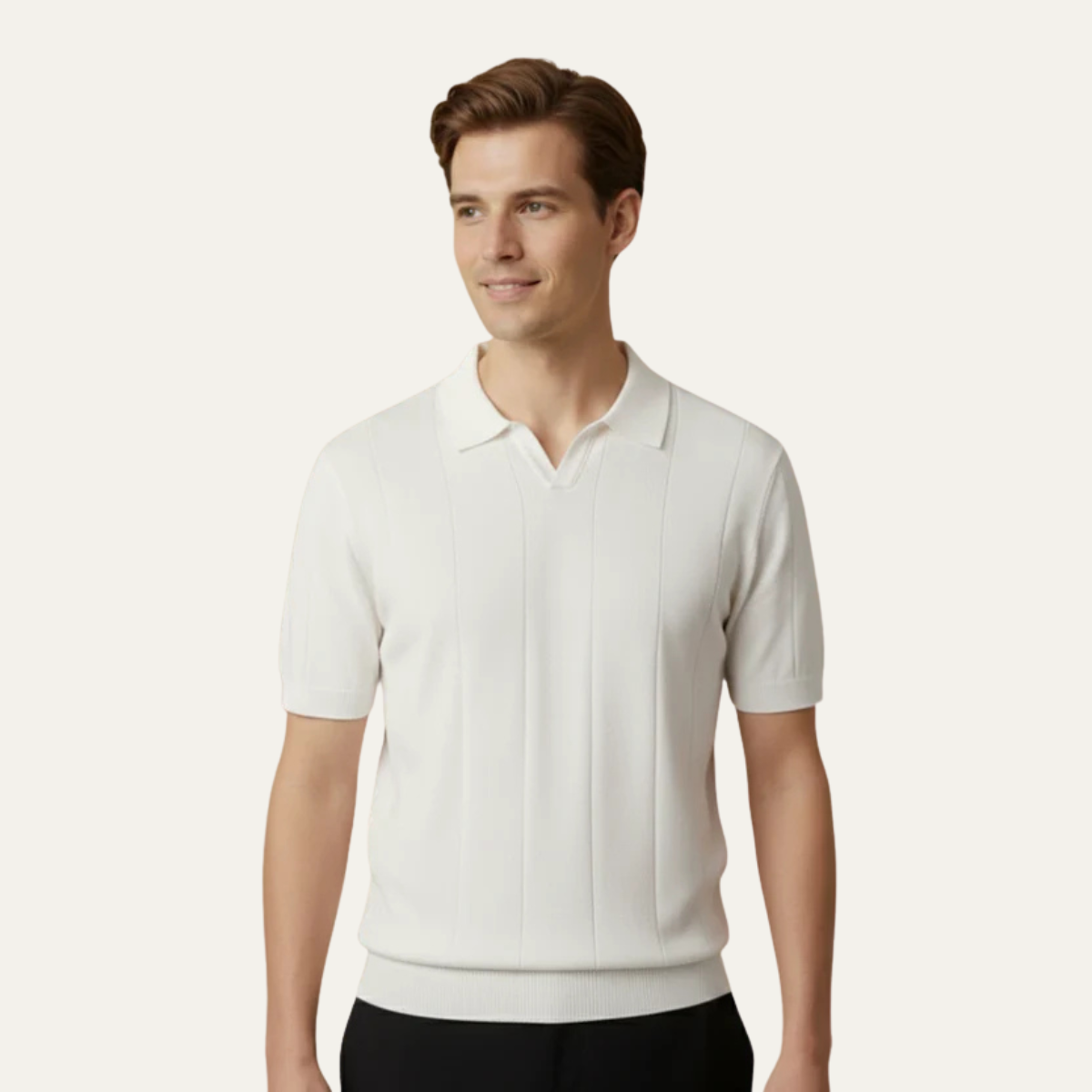 Crispin polo White