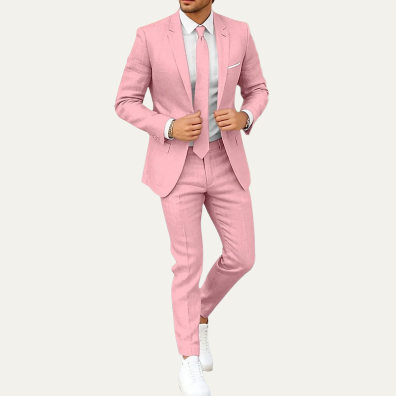 Cole | Lightweight Two Piece Formal Wedding and Business Suit Set