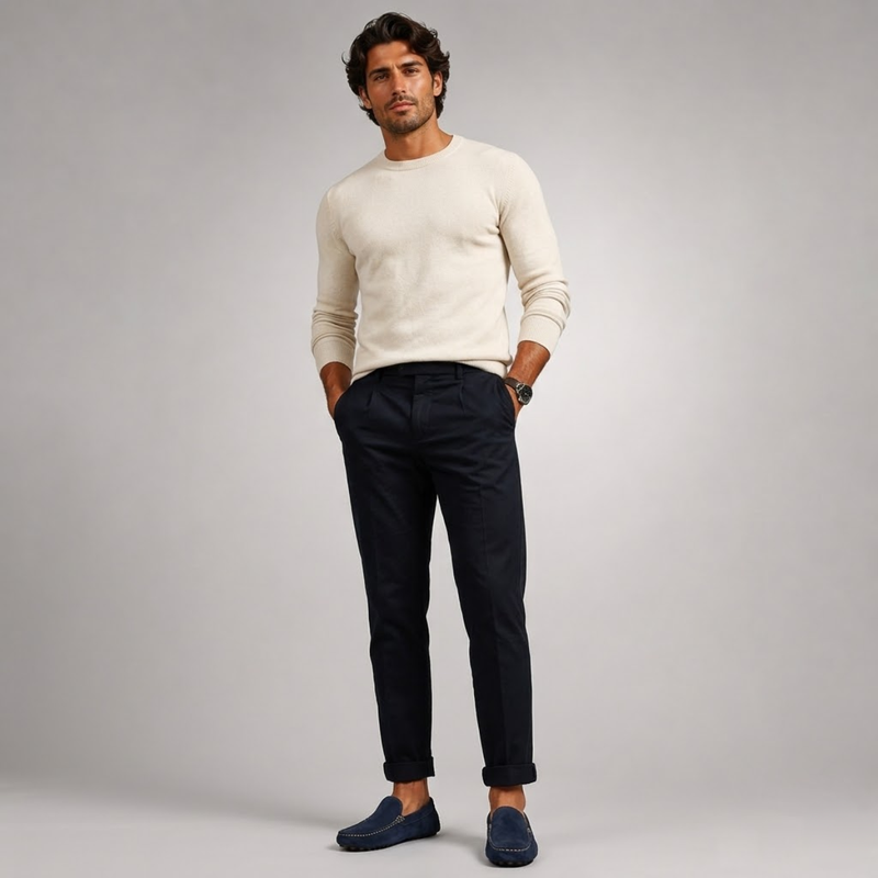 Noel | Men's Suede Leather Slip-On Loafers