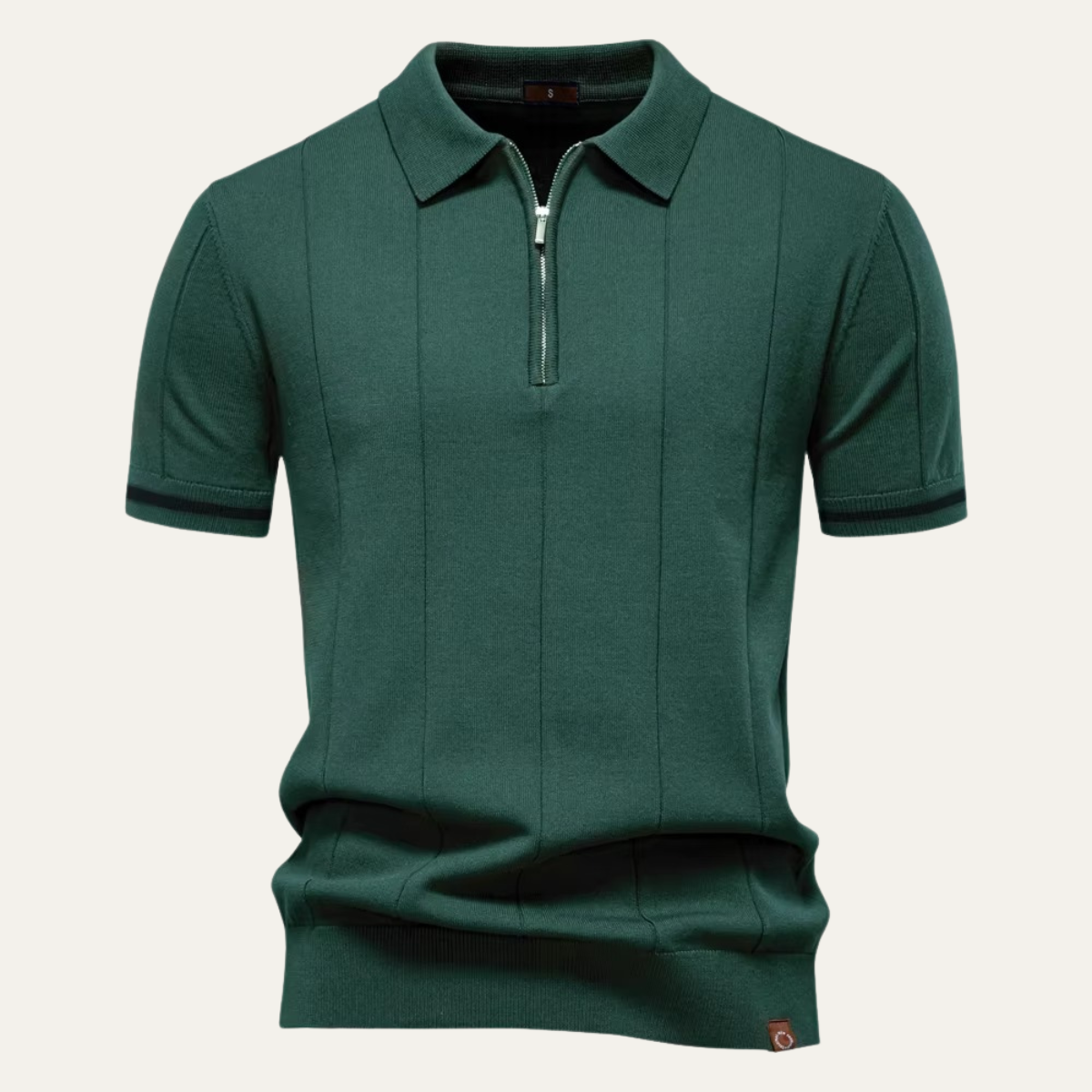 Ivan | Knit Zip Collar Polo Shirt
