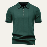 Ivan | Knit Zip Collar Polo Shirt