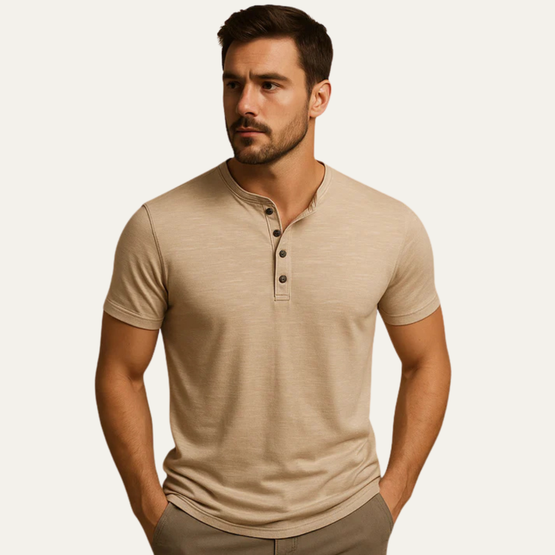 Drew polo in Khaki