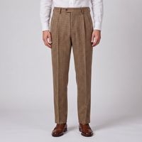 Hayden | Men's High Waisted Houndstooth Vintage Dress Trousers