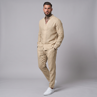 Quincy | Solid Colour Casual Shirt and Trousers Set