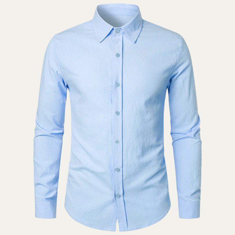 Milo | Cotton Linen Look Summer Business Shirt