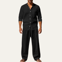 Reeve loungewear set in Black